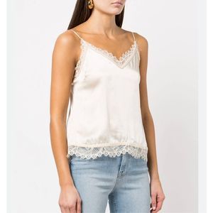 Jonathan Simkhai Trinity Lace Silk cami tank NWT